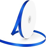 Vista 44 de Cinta de satén de poliéster de una sola cara de 5/8 pulgadas de ancho x 100 yardas, cinta de satén para manualidades, regalo, lazos para el cabello