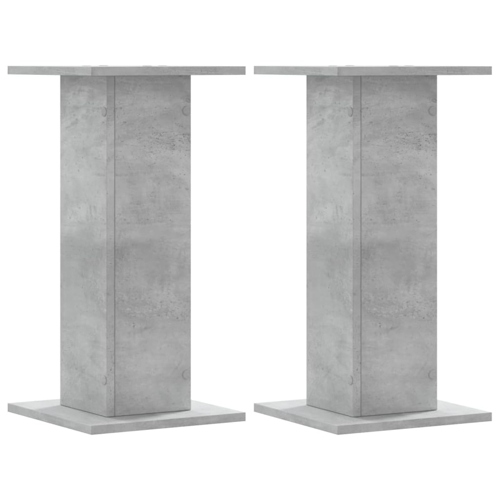 Supporti Altoparlanti 2 pz Grigio 30x30x40 cm Legno Multistrato,Stand per Altoparlanti,Supporto per Altoparlanti da Tavolo,Supporti Altoparlanti-852657