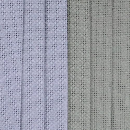 Image of KCS 4 /6 pc of 12 inch x 18 inch(30cmx45cm) 16 Count Cotton Aida Cloth Cross Stitch Fabric (6 pc,Light Steel Grey+Medium Grey)