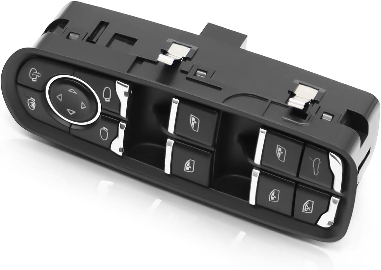 Master Front Left Driver Side Power Window Switch Compatible with Cayenne 2011-2018 Macan 2015-2018 Panamera 2011-2016 7PP959858AEDML