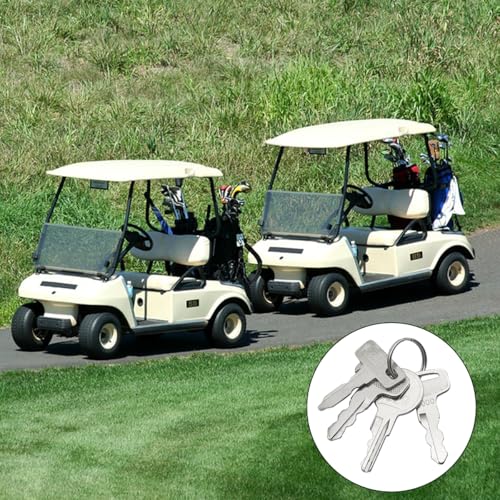 AYWFEY Zestaw kluczy do wózka golfowego, zamiennik kluczy do wózka golfowego, kompatybilny z numerami części 1012505 17063-G1 JU2-H2511-00 JU6-H2511-10, z 2 szt. breloków