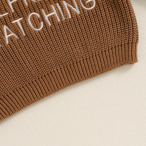 0-5T Toddler Baby Boy Halloween Outfit Pumpkin Knit Sweater Baby Boy Winter Long Sleeve Sweatshirt Top 7