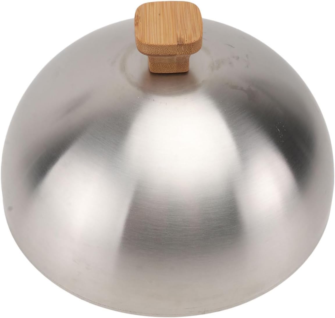 Stainless Steel Food Dome Cover Kitchen Supply for Steak and Meal Protection with Elegant Top Resistant and Easy to Handle for Home and Outdoor Use