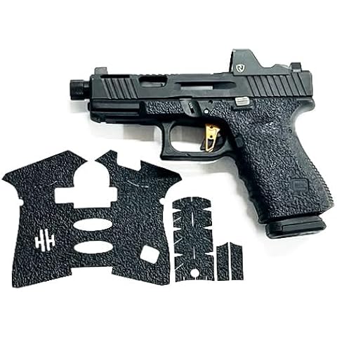 Handleitgrips Gun Grip Tape Compatible with Glock 19 Gen 3 and Glock 23 Gen 3 - Black Sandpaper Pistol Grip Tape, Easy Installation, Gun Parts & Accessories, Veteran Owned, Made in The USA Cover