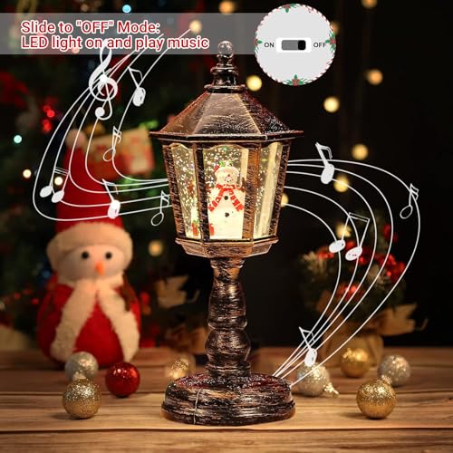 Miniatura 4 de Globo De Nieve De Navidad,Linterna De Navidad,Linterna De Globo De Nieve De Navidad Con Música,Farolillo Navidad,Globos De Nieve,Vintage Con Brillo De Agua Luz De Noche,Para Decoración Del Hogar