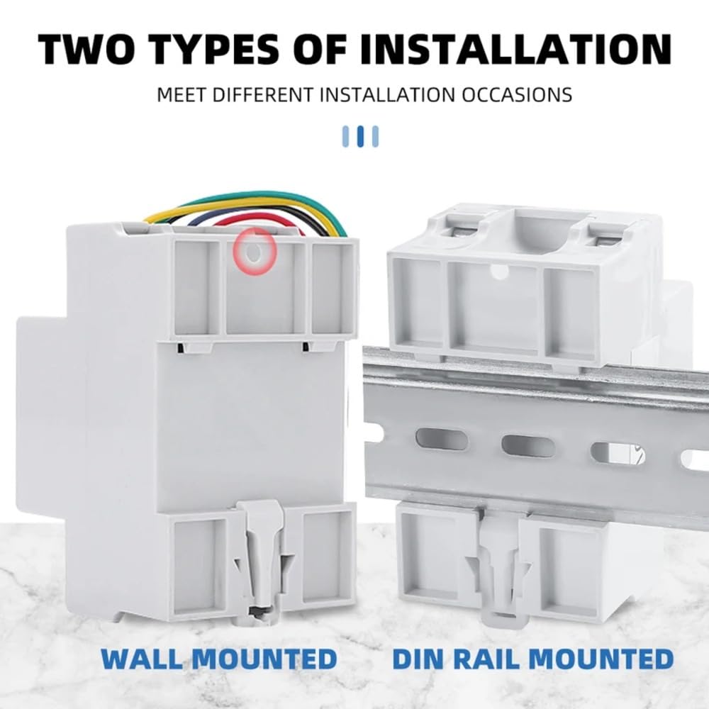 Interruptor Controlador de Nivel de Agua Automático DF-96D 20A para Sensor de Detección de Nivel de Líquido de Tanque de 220V Interruptor de Control de Bomba de Agua con Sonda (with Switch)