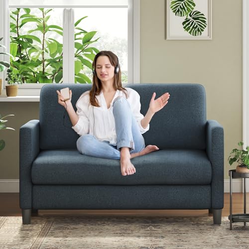 Welzona Two Seater Sofa, Modern 2 Seater Sofa, Teddy Fabric Sofa ...