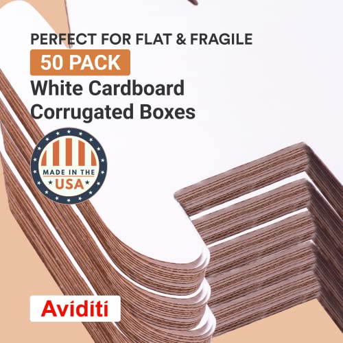 Aviditi Mailer Boxes Small 8"L X 4"W X 2"H, 50-Pack | Corrugated Cardboard Box For Moving, Shipping And Storage 842 #TOP2