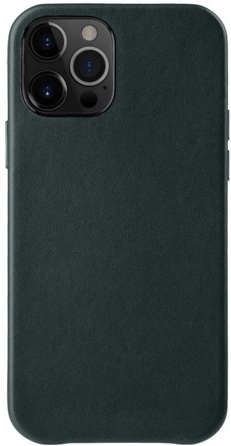 Housse cuir iPhone 12 Pro Max KANUZ verte : protégez votre écran et vos objectifs photo