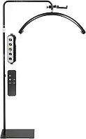 LumináRia Led Ring Light ExtensãO CíLios Lash Meia Lua 6500k Luminaria Estetica Mesa Spa Arco 3 Tons Ajustavel Sa