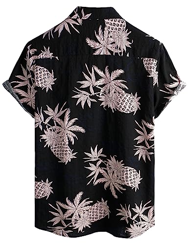 Image of VATPAVE Mens Casual Hawaiian Floral Shirts Short Sleeve Button Down Tropical Shirts Beach Summer Shirts