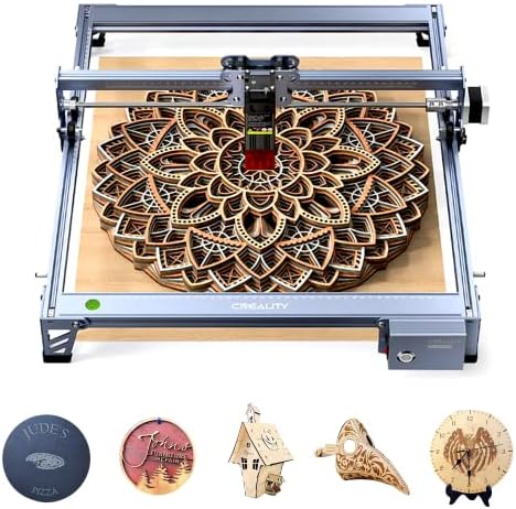 Creality CR-Laser Falcon Laser Engraver, 10W Higher Accuracy Laser Cutter, 72W DIY Laser Engraving Machine, Laser Cutter and Engraver Machine for Wood, Metal, Paper, Leather,Acrylic, Glass, 17" x 16"