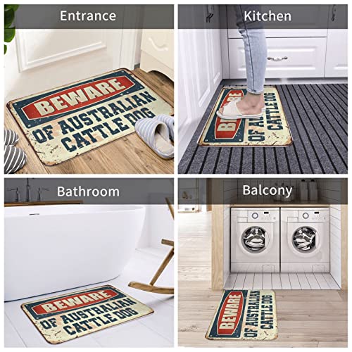Attention aux chiens de bétail australien tapis entrée 65x90