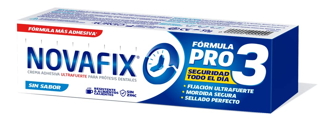 Urgo Novafix - Pro3 Taste Free - Ultra Strong Fix - Adhesive Cream Dentures - 50g