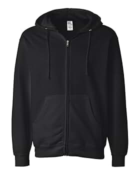 Independent Trading Co Mens Midweight Full-Zip Hooded