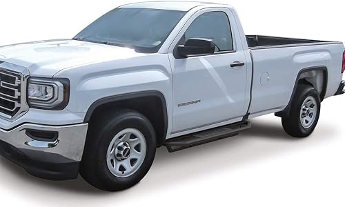 Miniatura 6 de APS Estribos laterales de acero inoxidable 304 de 6.5 pulgadas compatibles con Chevy Silverado GMC Sierra 2007-2018 Regular Cab y 2500 3500 HD 2019