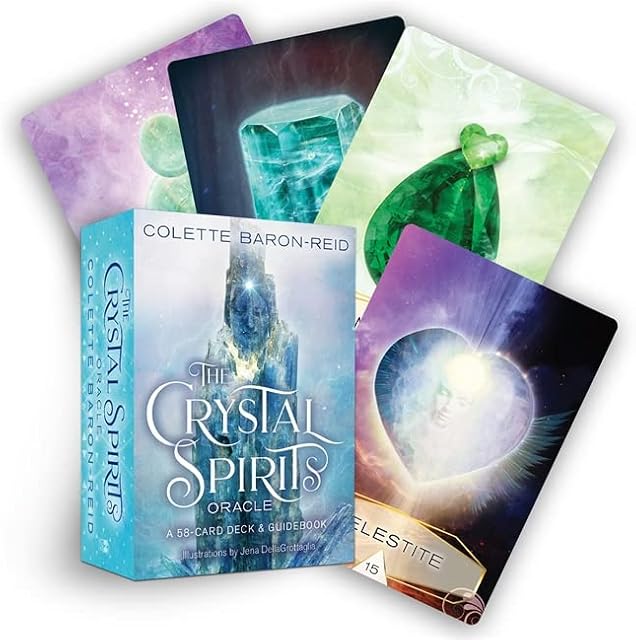Oracle Cards | The Crystal Spirits | H:12.8cm X W:9cm X D:5.3cm | pack of 58: A 58-Card Deck and Guidebook