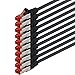 Produktbild 1aTTack.de 10x 1m Cat6 Cat.6 Ethernet-Kabel Cat 6 Netzwerk-Kabel Patch-Kabel RJ45 SFTP - Schwarz