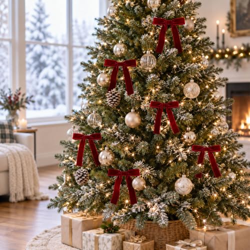 24-Count Der Rose 5 x7 Pre-Tied Velvet Christmas Tree Bows 6.49 + Free Shipping w/ Prime or on 35+ + 50% Off Code HOCZ3N01 - image 2