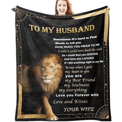 Gifts for Husband Birthday Gift for Fathers Day Anniversary Husband Blanket