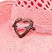 TOVOSO Straw Pink Cowgirl Hat for Women, Shapeable, Spring and Summer Pink Cowboy Hat, Style 2 - Pink