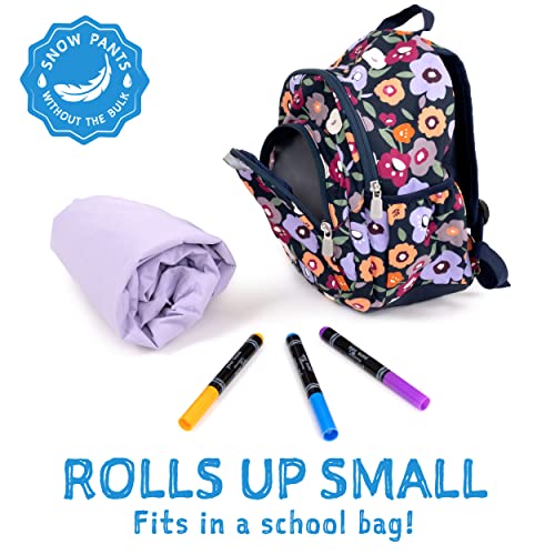 Jan & Jul Cozy-Dry wasserdichte Regen- und Schneehose für Mädchen (Hose mit Fleecefutter Pants: Lavender, 5T)