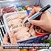 NORXUAZE Freezer Bag Markers, Permanent Food Black Pens with Chisel & Fine Tips for Freezer Labels, Fast Drying Waterproof Writing on All Surfaces