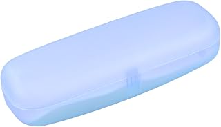 Qtqgoitem Rectangle Plastic Sunglasses Eyeglasses Case Clear Blue 6.1" Length (Model: e62 348 8fa ec1 2fc)