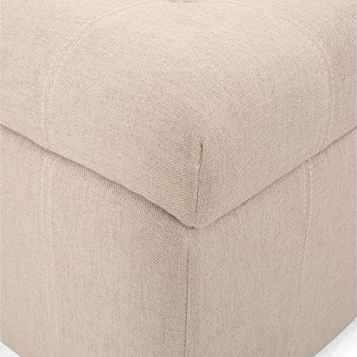Christopher Knight Home Hedda Tufted Fabric Storage Ottoman by Christopher Knight Home - Used condition - Image 6