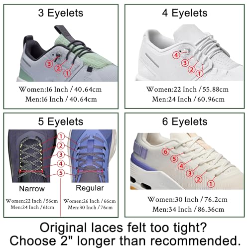 Endoto Sznurówki do On Cloud sznurowadła elastyczne Shoe Laces Shoelaces