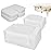 Uralili 200 Pieces Disposable Non Woven Massage Table Sheets Set Include 100 Pieces 31x71 Inches Soft Massage Bed Sheet & 11x14 Inches Face Cradle Covers For Massage Beauty Salon -White