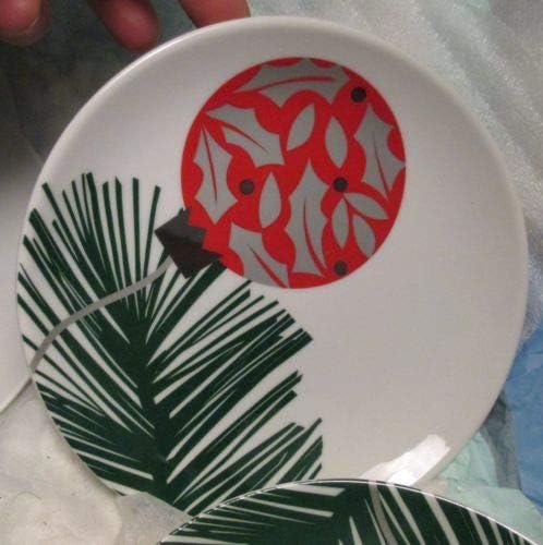 crate and barrel christmas plates