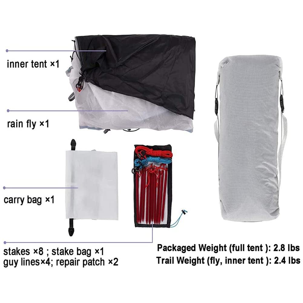 Tienda piramidal de Campamento Ultra Ligero Tienda Impermeable y sin Polvo a Prueba de Viento 2 Personas Familia Familia Viajes de Campamento Que habita Cuatro Estaciones Household faucets