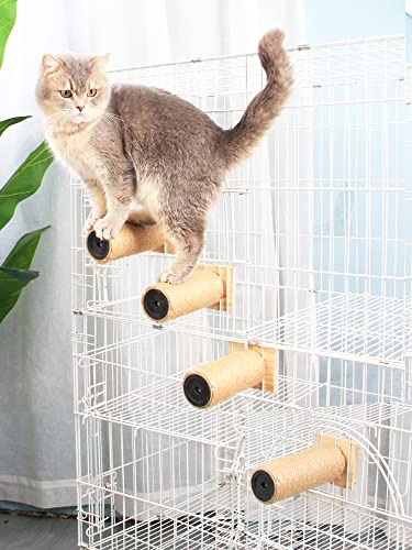 Escalera para Gatos de Madera con 4 Niveles Gris miniatura 1