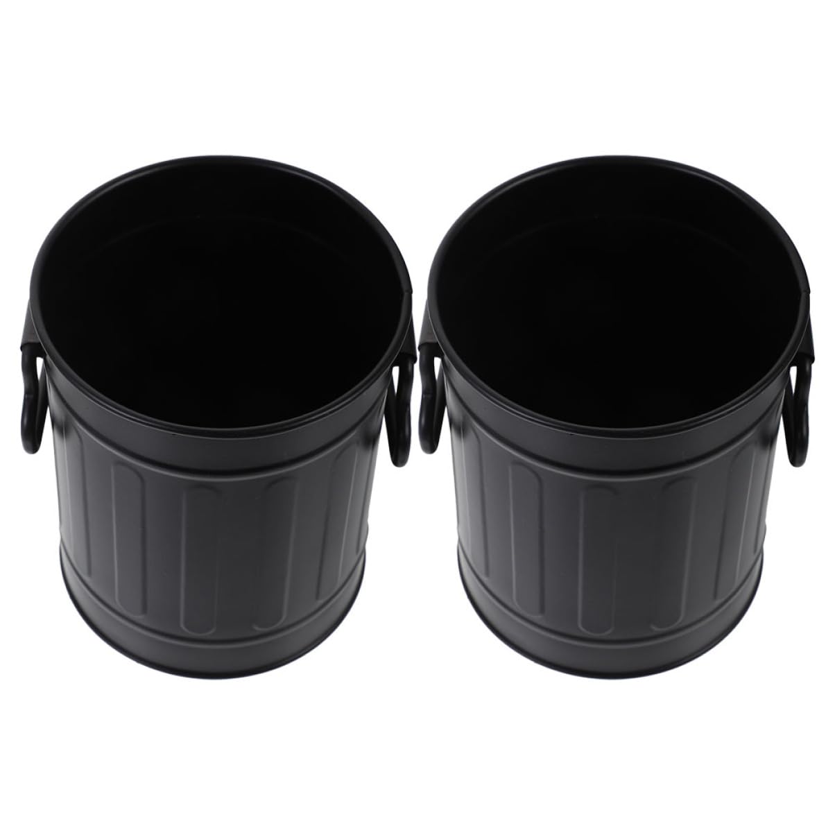 SHINEOFI 4 Sätze Stifthalter Für Mülleimer Schreibtisch Set Schreibtisch Box Büroorganizer Stifttaschenlampe Stiftekoffer Make-up-pinselhalter Tischstift-organizer Eisen Black 2 Stück * 4