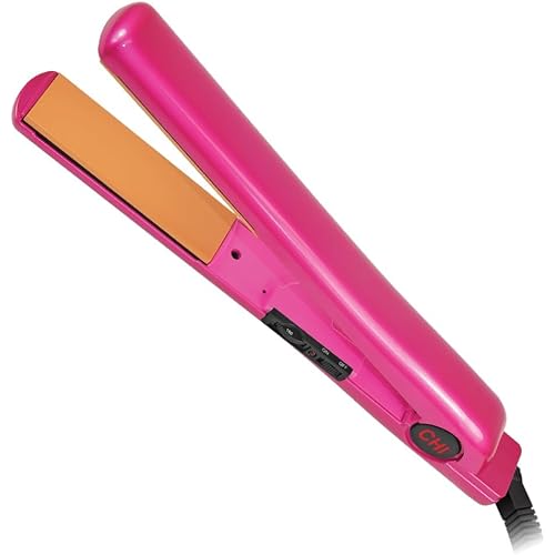 CHI Tourmaline Ceramic Series Flat Iron, Hair Straightener For Silky Smooth Hair, Ideal For Straightening Or Curling Hair, 1" Iron, Pure Pink