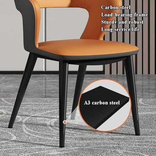 Chaise de salle à manger en cuir synthétique doux chic - 7