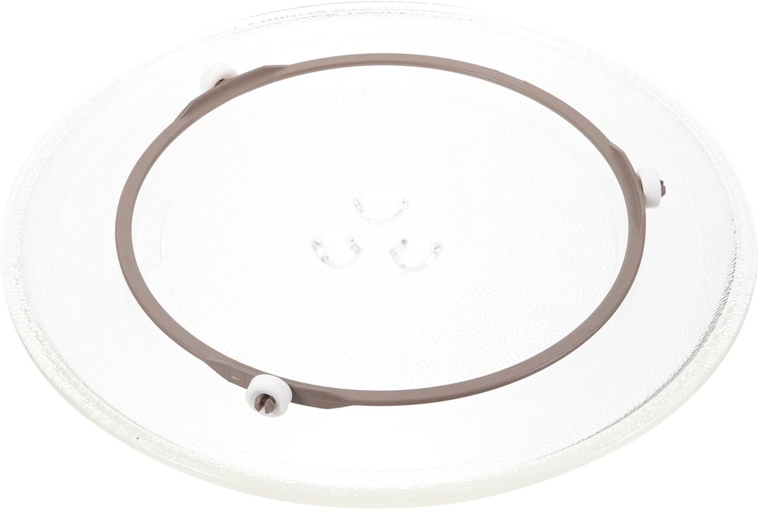 Microwave Glass Turntable Replacement Plate Oven Tray with Coupler Durable Heat-resistant Design for Steady Cooking and Reheating Suitable for Various Microwave Models