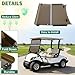 ECOTRIC Tinted Front Windshield Compatible with 2017-UP Yamaha G29 DRIVE 2 Gas or Electric Models Golf Cart Flip Folding Down Windshield Foldable Windscreen