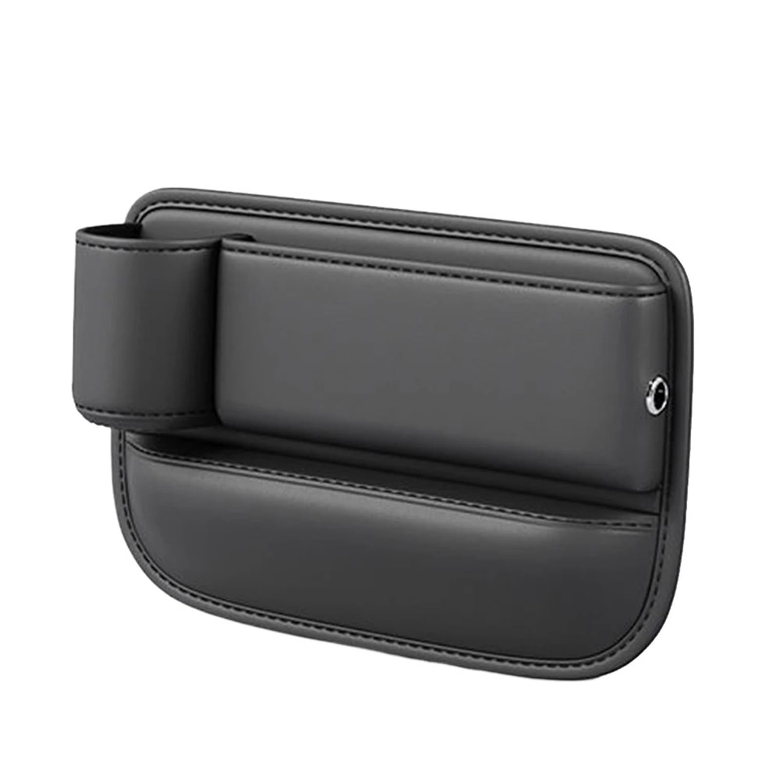 DASJKDI Multifunction Car Seat Gap Leak-proof Storage Bag PU Leather Slot Organizer Box For Filler With Cup Holder for car