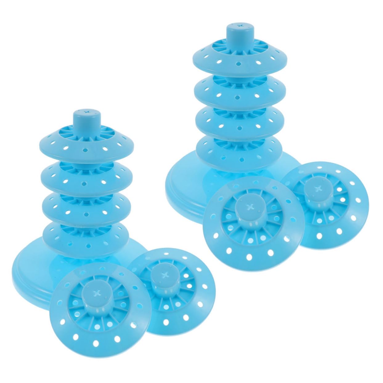 SOLUSTRE 2Pcs Multi Tiered Lollipop Display Holder Vibrant Cake Pop Stand for Weddings Parties Candy Display Rack with Smooth Edges for Safe Use for Retail Events