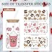 Coffee UV DTF Cup Wrap - 12 Cafecito Y Chisme UV DTF Cup Wraps Transfer Stickers for 16 oz Glass, Waterproof Puerquito Coffee Pink Love Decals with UV DTF Cup Wrap for Lid Top or Bottom