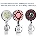 FUREEY Badge Holder Reel Clip Retractable, 3 Pcs Heavy Duty Retractable Badge Reels with Keyrings and ID Holder Strap for Name Card Keychain - Belt Clip, 27 inches Steel Wire Cord