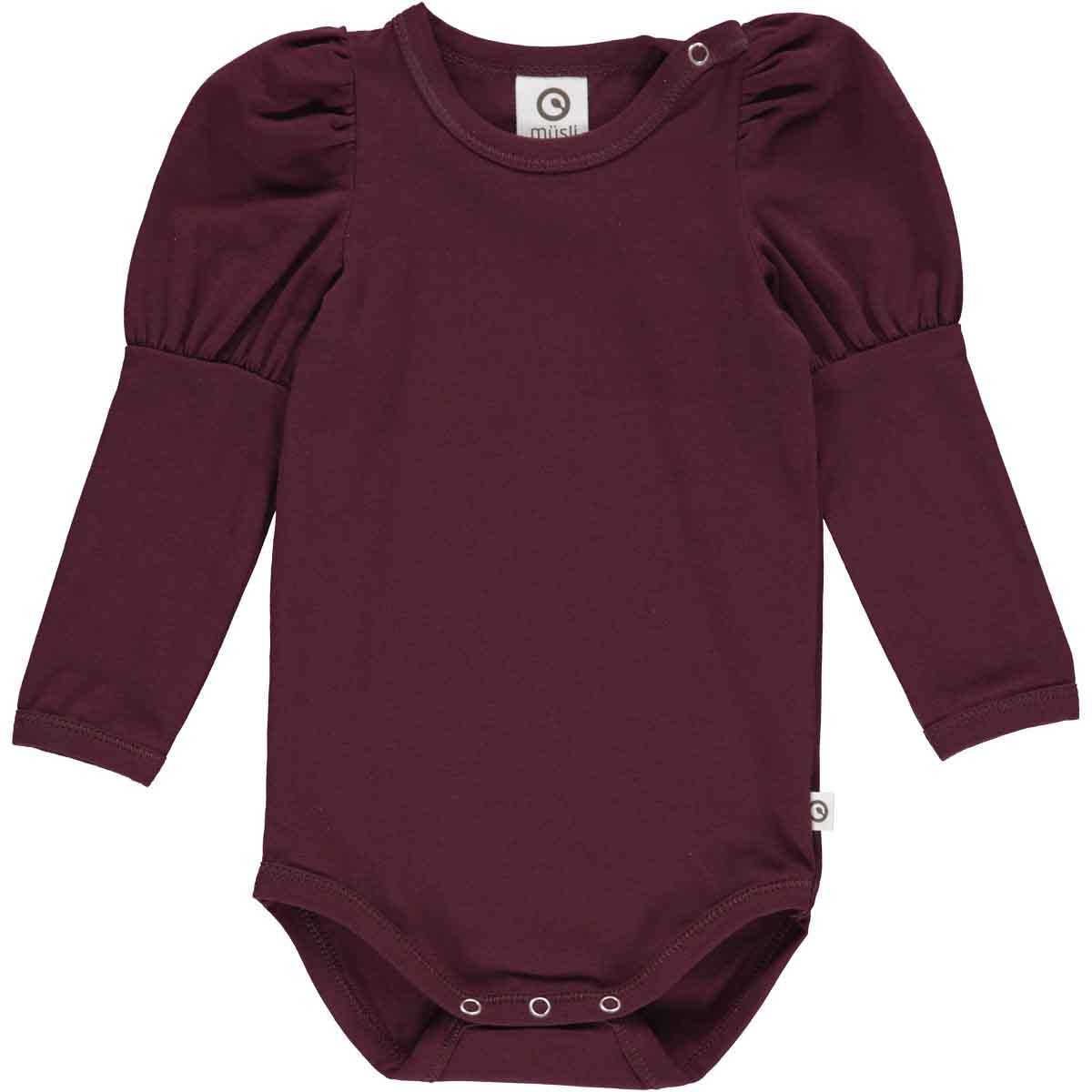 Müsli by Green Cotton Baby Girl Cozy Me Puff L/S Body Base Layer