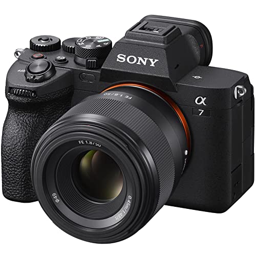 Sony A7 Iv Full Frame Mirrorless Camera Body With Fe 50Mm F1.8 Full Frame E-Mount Lens Ilce-7M4/B + Sel50F18F Bundle With Deco Gear Photography Backpack + Monopod + 2 Battery, Led And Kit Accessories #TOP1