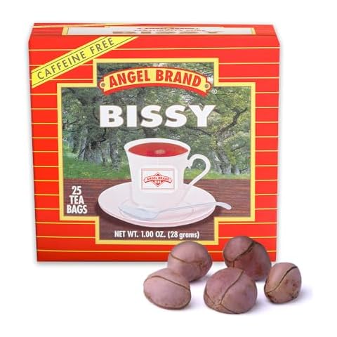 Angel Brand Bissy Tea Bags – 25 Tea Bags of Jamaican Kola Nut Herbal Tea for Natural Energy and Vitality. Cover