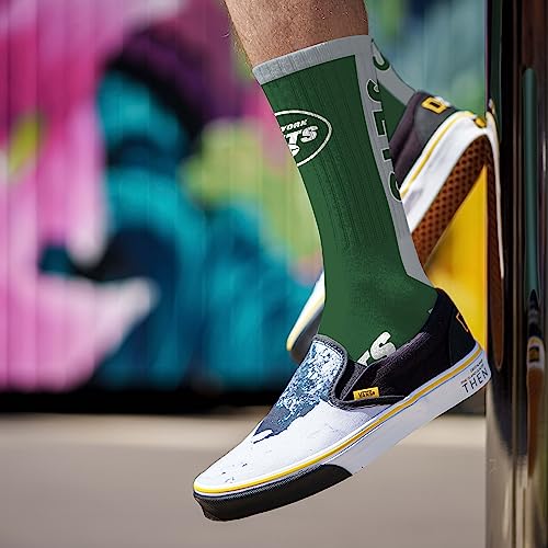 For Bare Feet 577-MVP-162870 Nfl New York Jets Mvp Crew Sock Team Color Medium thumb #2