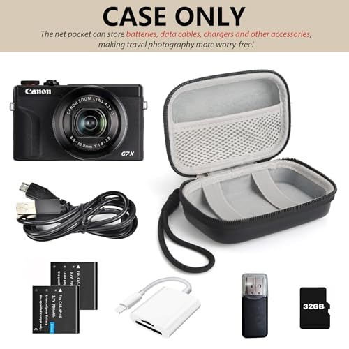 Funda para cámara digital compatible con Canon Powershot G7X miniatura 3