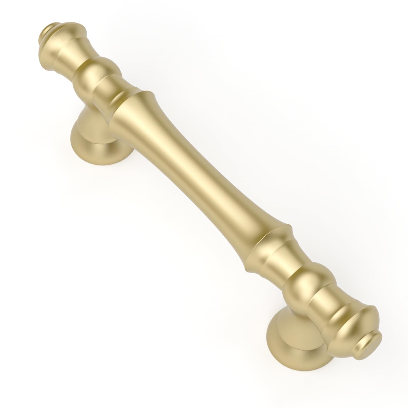 Asidrama 10 Pack 5 Inch(128mm) Brushed Brass Kitchen Cabinet Handles, Gold Cabinet Pulls Kitchen Cabinet Hardware for Cupboard Drawer Handles Dresser Pulls — view 31