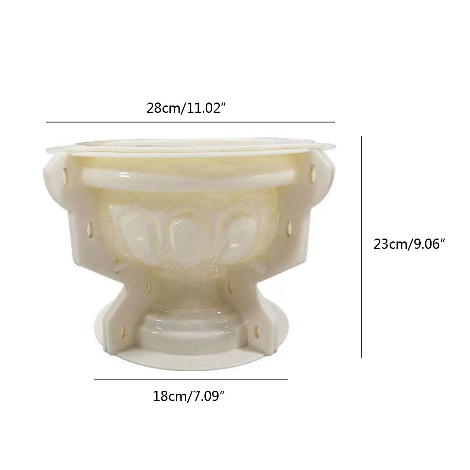 Jardinière en Plastique et béton, Moule de Pot de Fleurs, décor